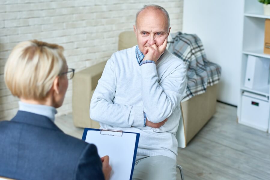 Senior Man in Therapy